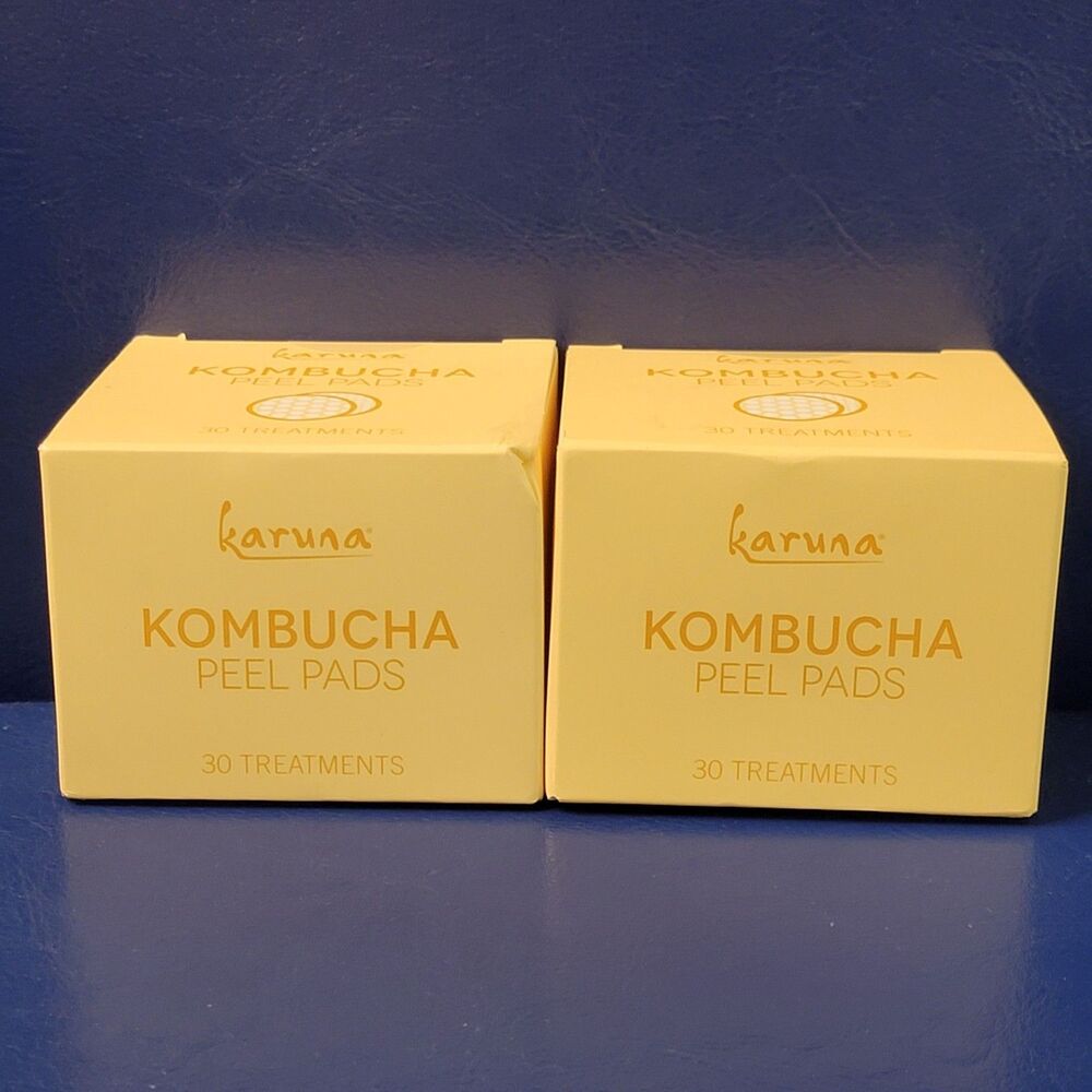 Karuna Kombucha Peel Pads 30 Ct Exfoliating Brighten Face Wipes NEW MSRP $38 - Picture 12 of 13